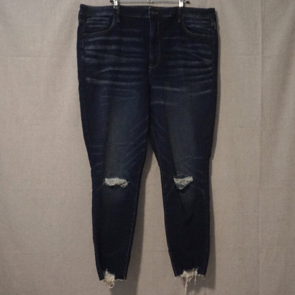 American Eagle Medium Dark Wash Super High Rise Jeggings Women’s Size 22 Reg